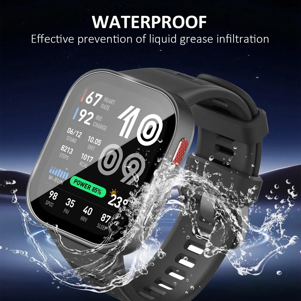 1-5PCS HD Clear Tempered Glass for Amazfit Bip Max Screen Protector Film positioning Easy Installation Auto Alignment Bip Max - view 5