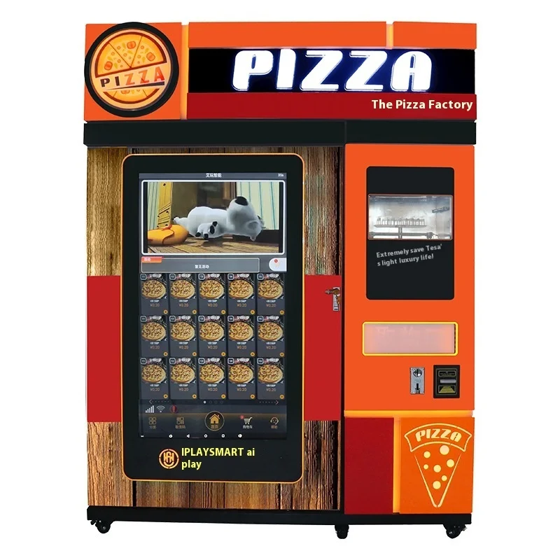 Pizza Vending Machine, Pizza Machine With Oven, Heated And Cooked Pizza, Hamburger Pizza Machine