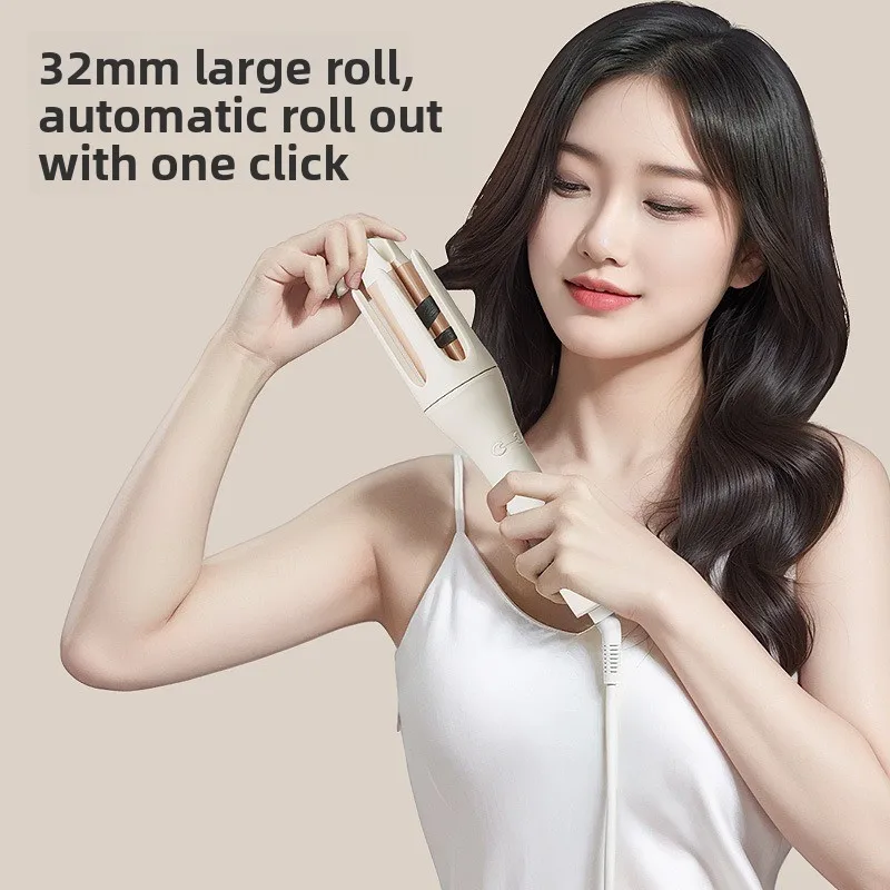 

32MM Automatic Hair Curler Auto Rotating Ceramic Professional Curling Iron Wand Temperature Control Salon Travel Stylist Use