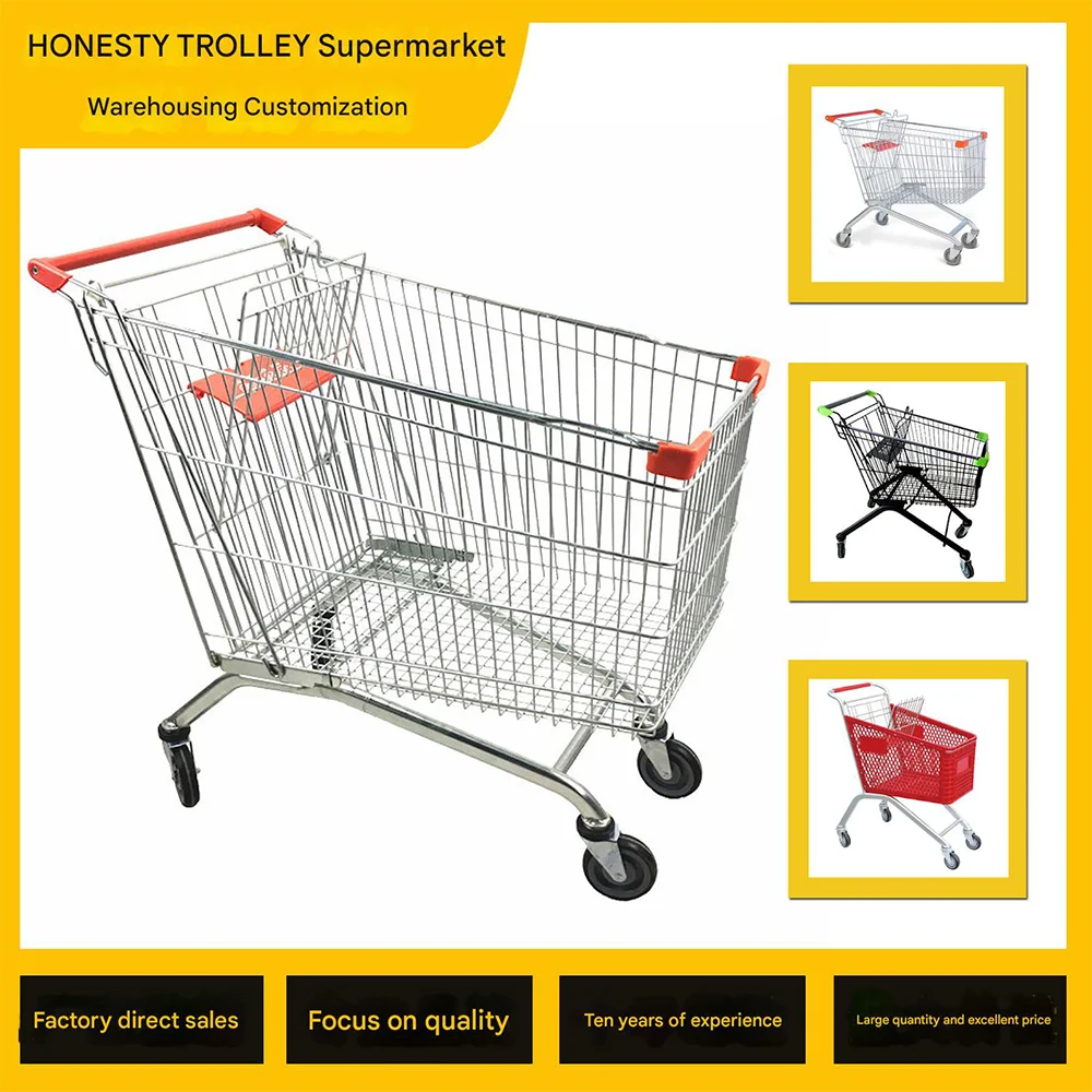 Shopping Cart with Large Capacity and Multiple Specifications To Choose From