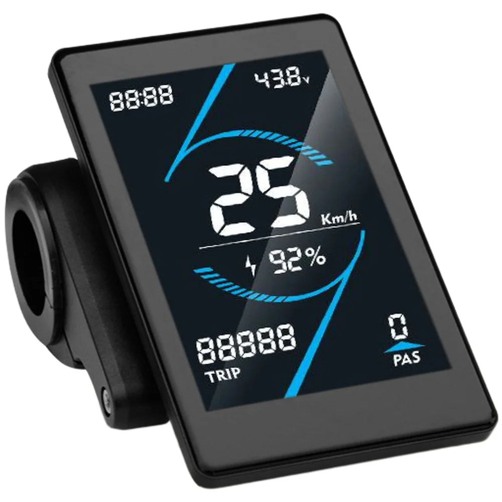 

T5S electric bike color display waterproof 5 pin connector 24V 72V for OMD NO2 protocol speed battery mileage info