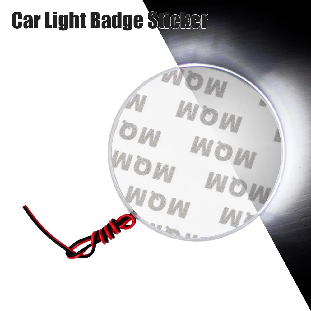 1pcs 12V Car LED Blue Emblem Backgound Light Lamp Sticker 82mm Auto Decoration White/Blue/Red For BMW 3 5 7 Series X3 X5 X6