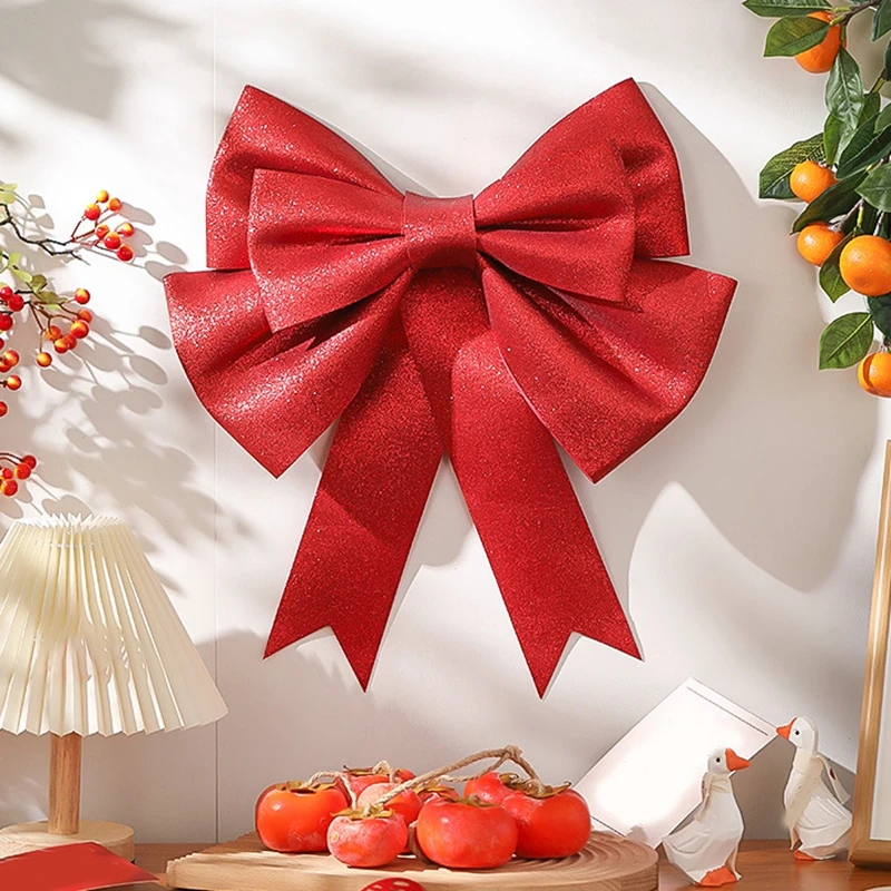 Decoration Big Bow Shop Display Wedding Arch Decor Birthday Prop Festivity Occasion DIY Red Accessories L C