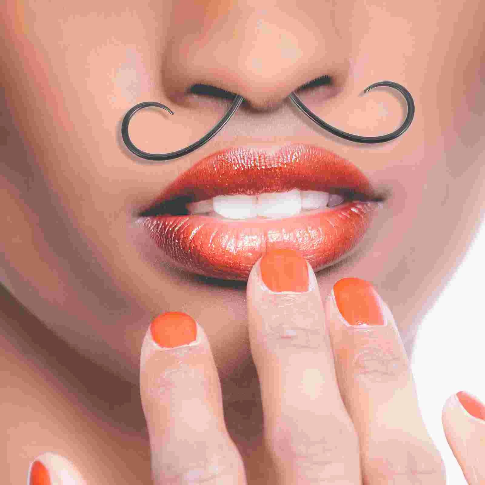 Bauchnabelring Nasenseptum Herrenringe für Frauen Lippen Nasenpiercing Schmuck Edelstahl Schnurrbart Mann