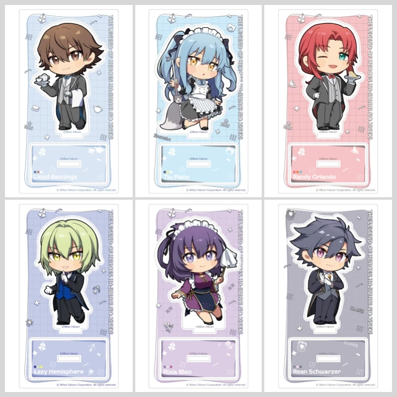 

Game The Legend of Heroes: Trails into Reverie Mini Cute Acrylic Stand figure Lazy/Lloyd/Tio Stand Plate Cosplay Prop Decor Gift