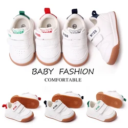 Kid Sneaker for 0-2 Years Toddler Prewalking High Quality PU and TPR Anti-slip Classical Casual Shoes Spring and Autumn Fashion