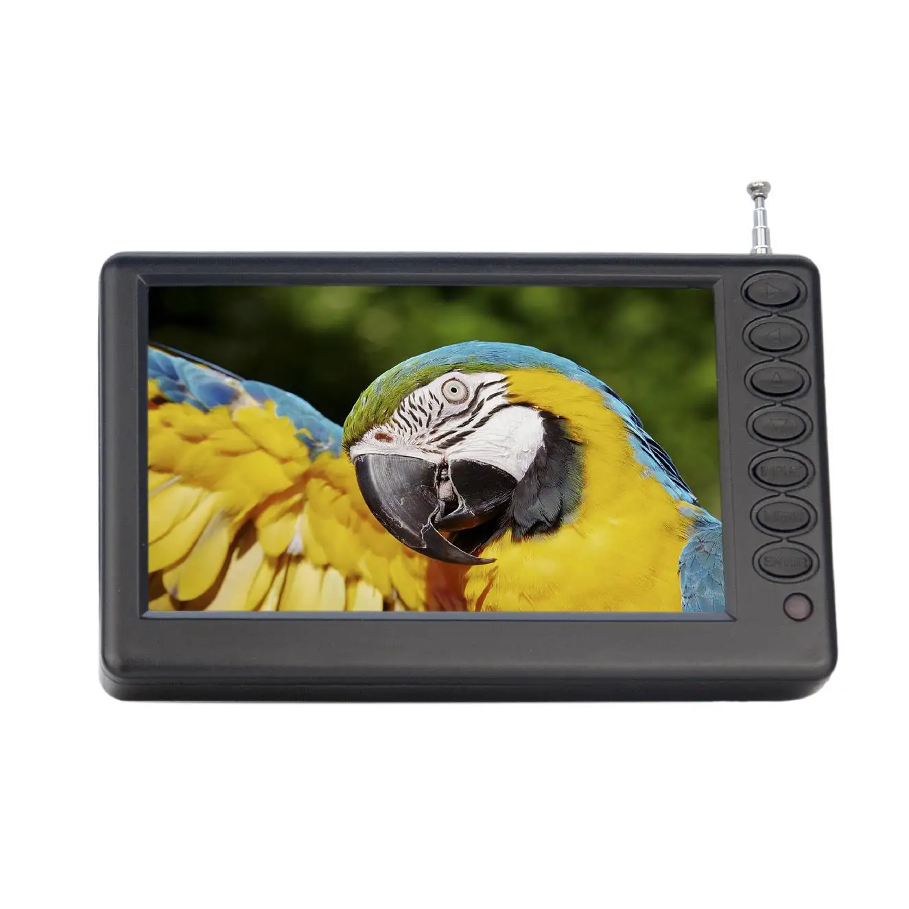 5 Inch Mini Portable TV Rechargeable Battery FM Radio USB Smart Flat Screen TV
