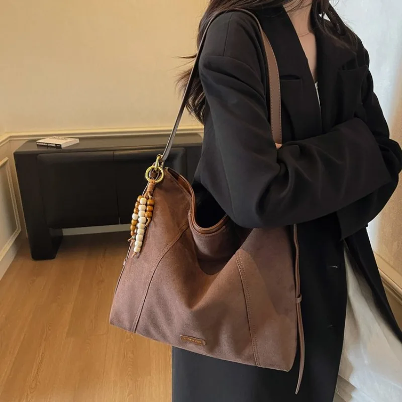 

Простые винтажные элегантные сумки для подгузников для женщин, минималистичная классическая сумка через плечо, модная кожаная сумка для поездок на работу, однотонная дизайнерская сумка