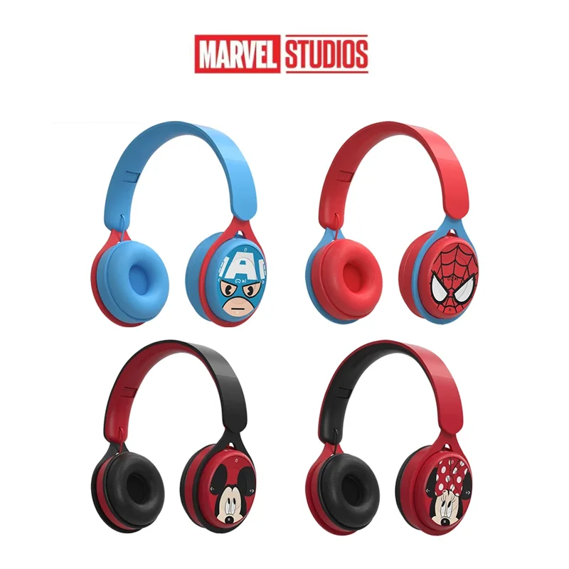 

Marvel Spiderman Disney Mickey Wireless Headphones Blutooth Surround Sound Stereo Foldable Earphone Laptop Headset