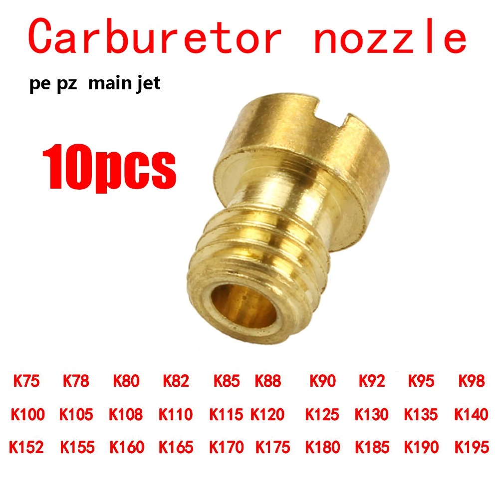 

10pcs M5 Main Jet 5mm for Keihin OKO KOSO PWK Carburetor 125cc 150cc CVK PZ27 PZ30 152QMI 157QMJ Injector Scooter Parts