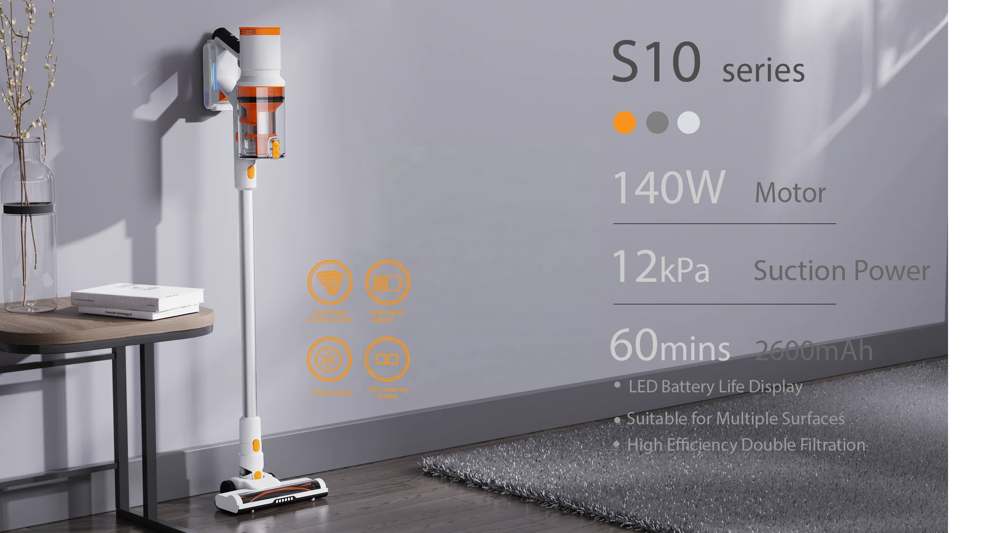 New Color Design Portable Wireless Brushless Vacuum Cleaner for Home With Best Price