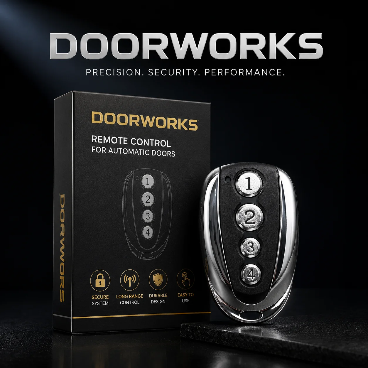 Doorworks Remote Control for DOORWORKS DC800N DC1200N Garage Door Openers 433.92MHz Rolling Code Gate Transmitter Command