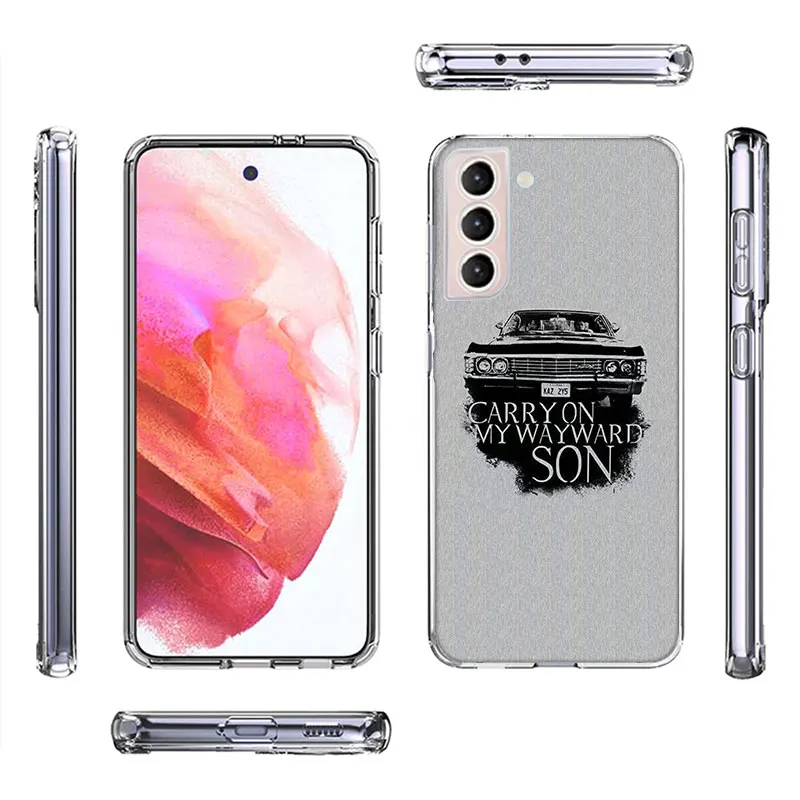 Angel Castiel Supernatural Phone Case For Samsung Galaxy S25 Edge S24 S23 FE S21 S20 S10 Plus S22 S26 Ultra Cover Clear Cases TP - view 2