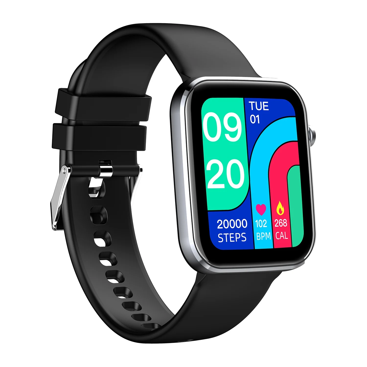 New Women Smart Watch Men Real-Time Activity Tracker Heart Rate Monitor Sports Ladies Smart Watch Men for Android IOS-D