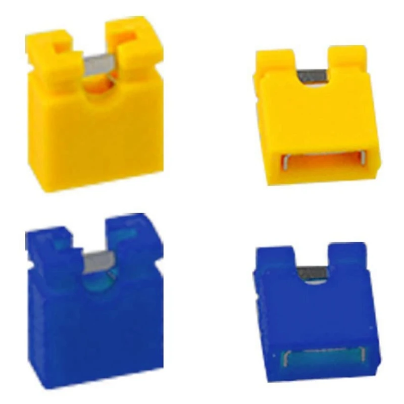 CEA 100Pcs 2.54MM Jumper Cap Open Type Shorting Cap Shorting Block Shorting Cap Socket Pin Header Connection Block