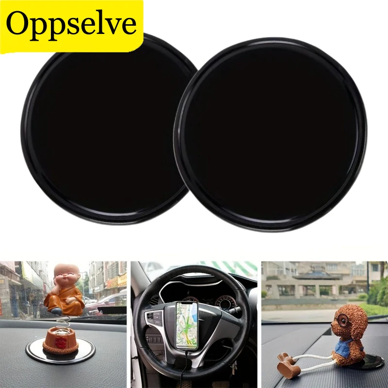 2Pcs Car Dashboard Anti-Slip Pad Smart Phone Holder Fixed Sticky Mat Waterproof Car Mobile Phone Stand Auto Interior Accessories