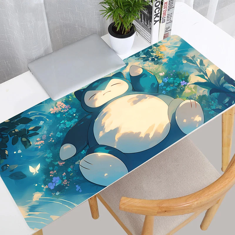 Tapis de souris Pokemon Pikachu xxl, grand tapis de souris pour clavier et bureau, tapis de souris en caoutchouc pour ordinateur portable
