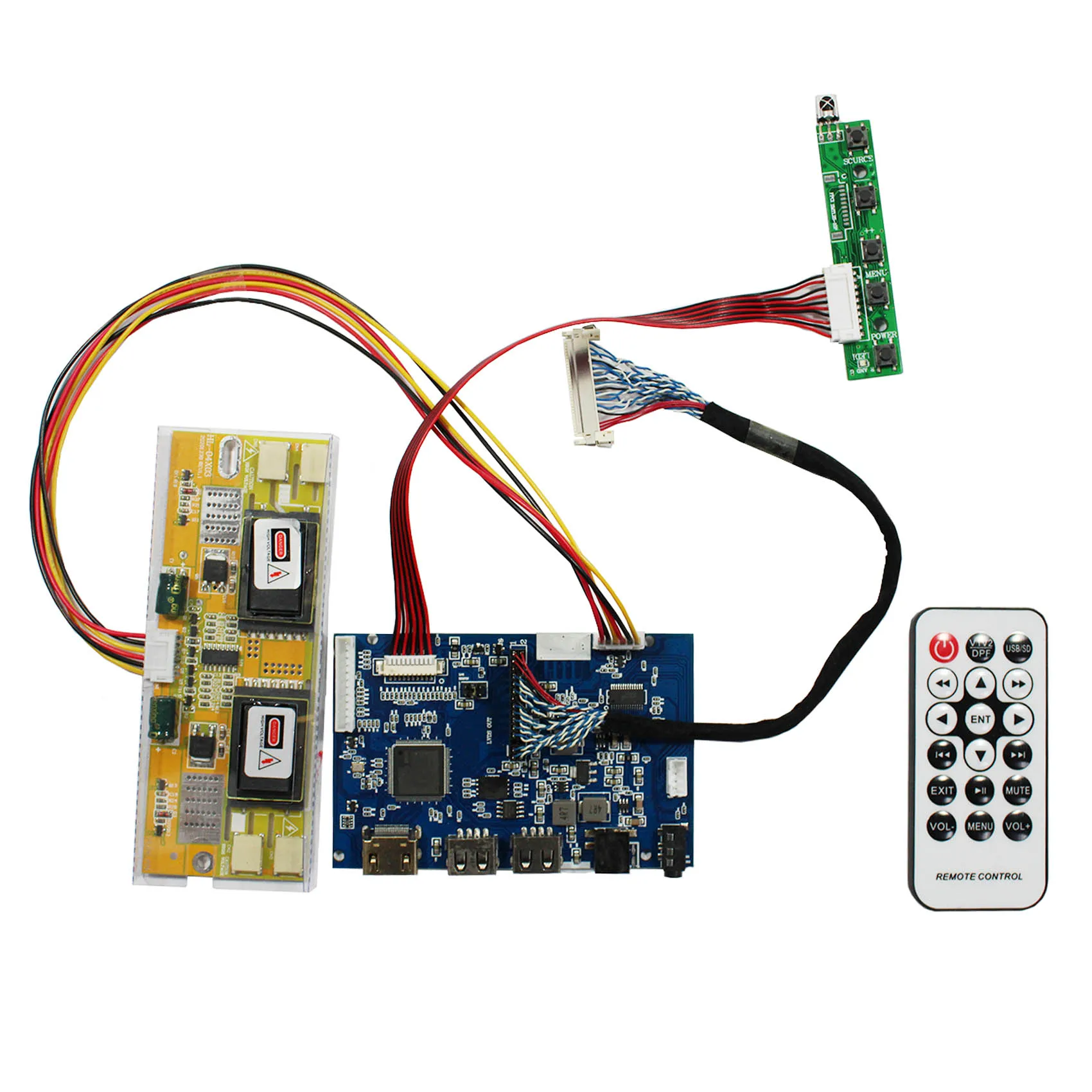 

HD MI USB LCD Board For 17" 19" 1280x1024 4CCFL LCD Support Rotate Image