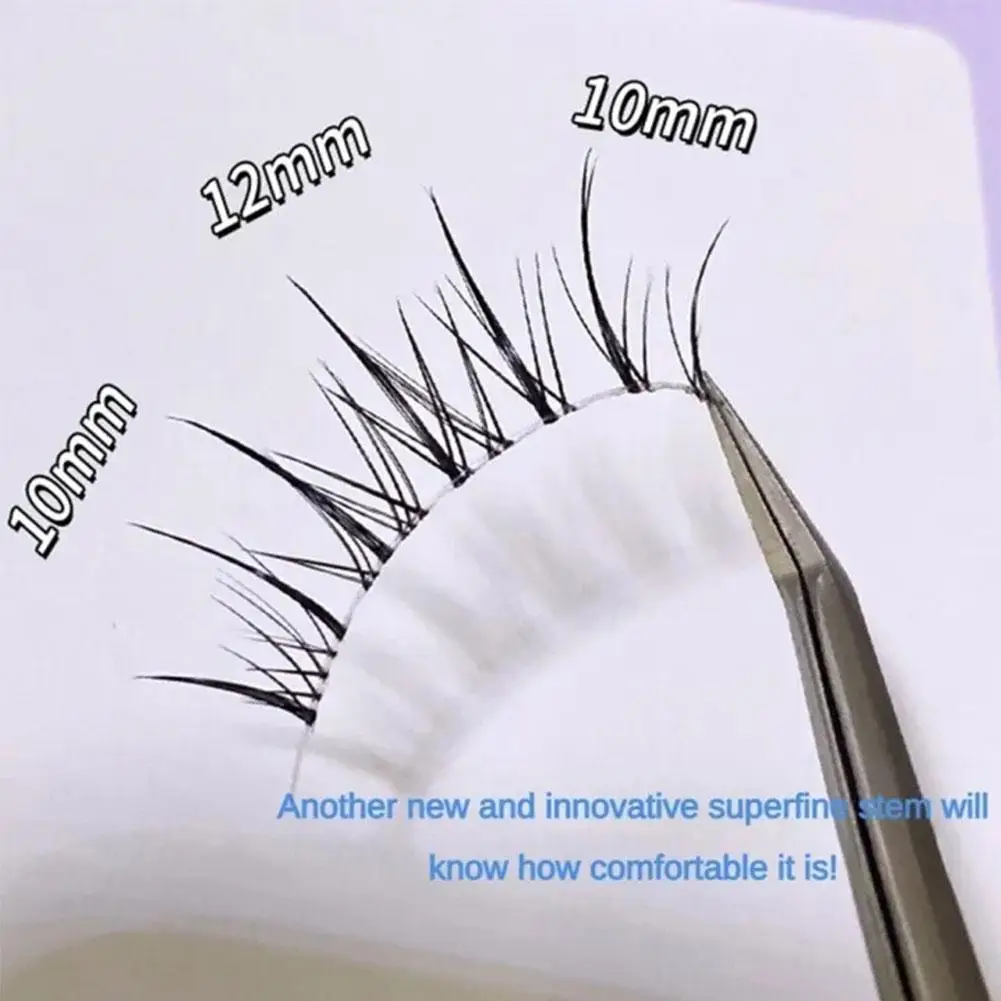 Cílios postiços grossos naturais, ultrarrefinado, tronco transparente, Imp inteiro, fada com cílios artigo, fino e quadrinhos, R2L3