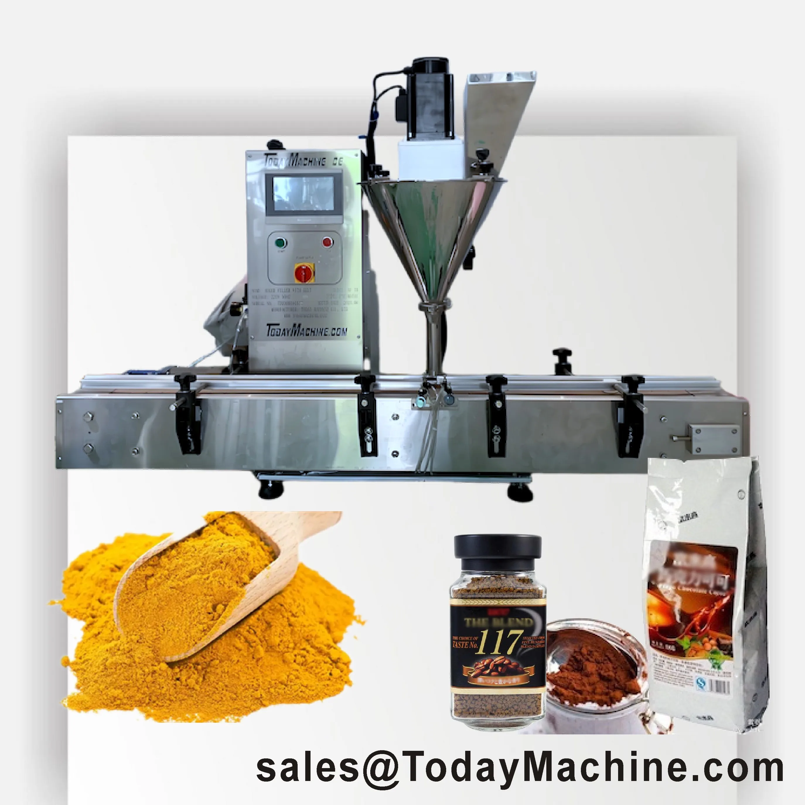 Food-grade Semi Automatic Powder Filling Machine Solid Drink Auger Filling Machine