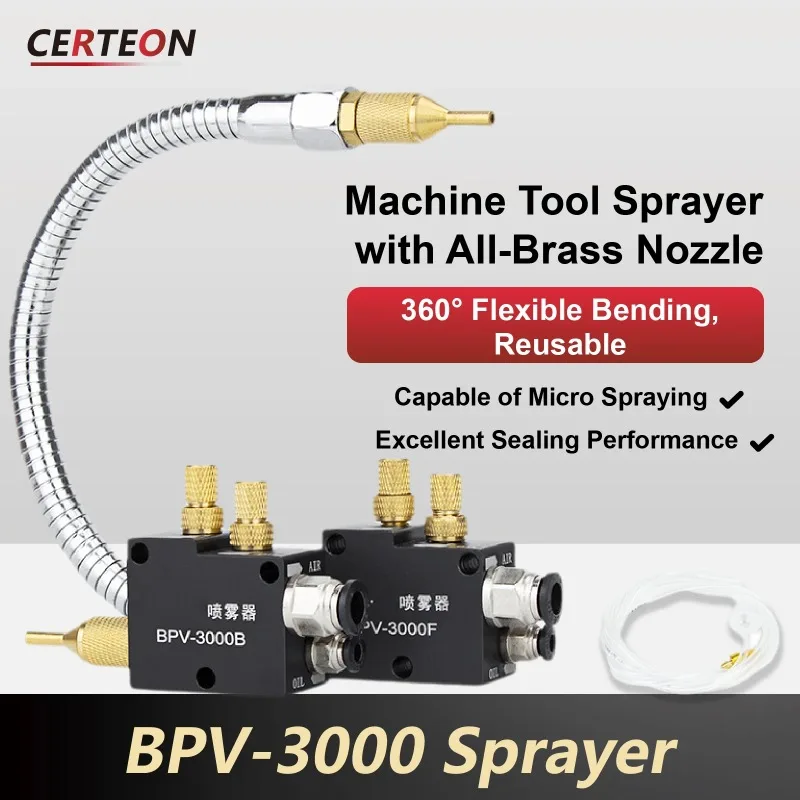 Metal Universal Tube Cooling Sprayer BPV-3000 Machine Tool Cutting Fluid Spray Head Cutting Machine Fuel Nozzle Assembly