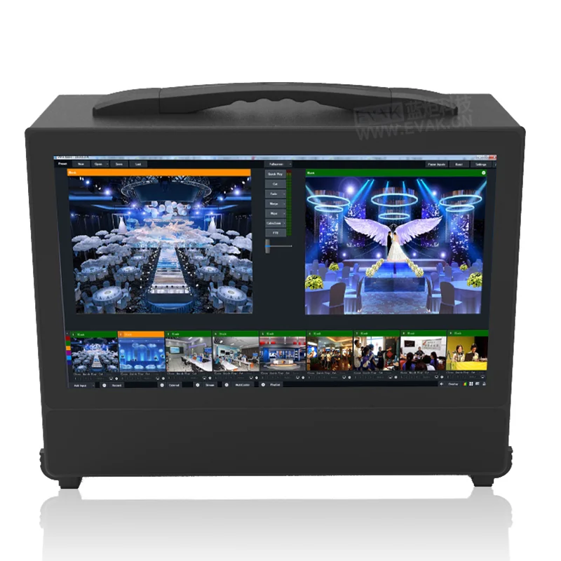 EVAK China 17.3 Inch Touch Large Screen Beginner Recording Studio Equipment Broadcasting Mic All One Machine Live Stock