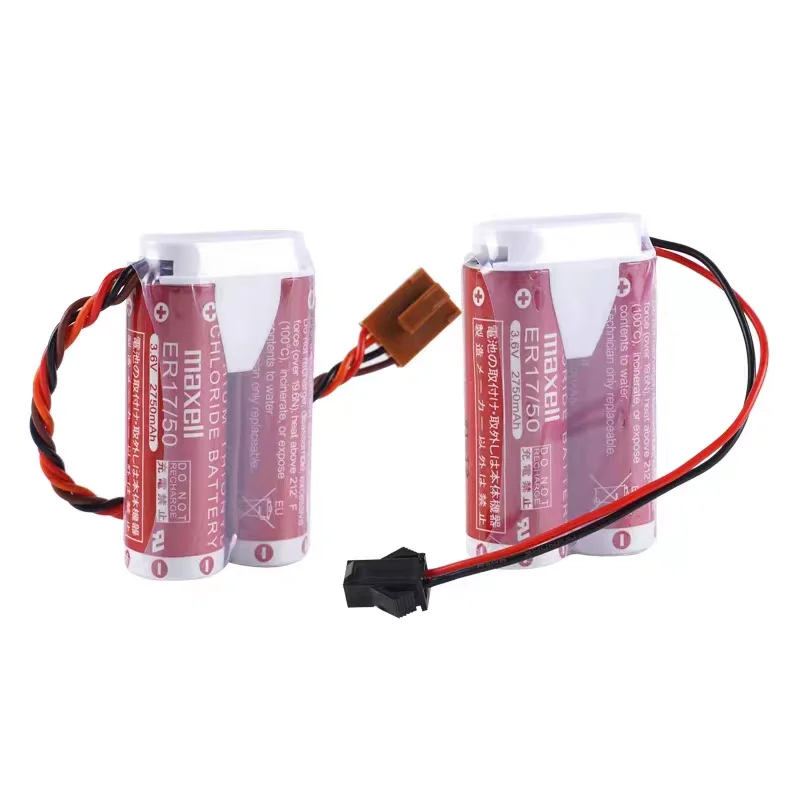 3.6V 2750mAh Lithium Battery ER17/50 Part 50750-1018 For Kawasaki MD500N Industrial Robot Encoder Memory Backup Cell