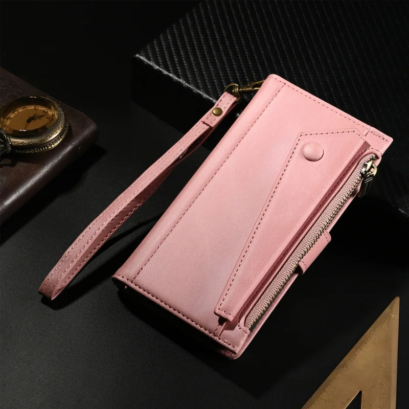 

Applicableiphone 14Phone case15promaxFlipiPhone16Full set15proZipper anti-drop protective case for SamsungS25Card slot with cove