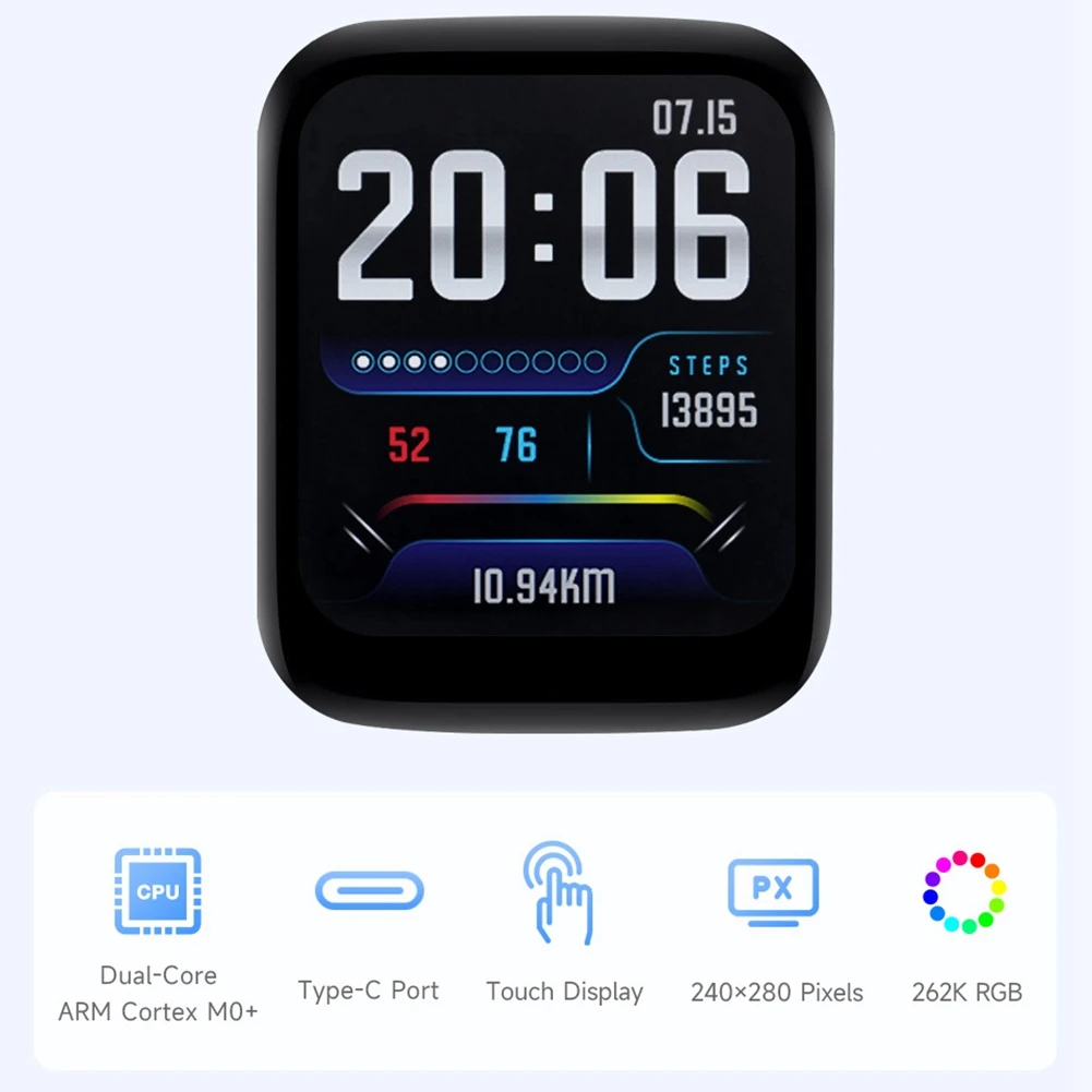 Carte de développement d'affichage tactile GFR5-RP2040, écran LCD 1.69 pouces