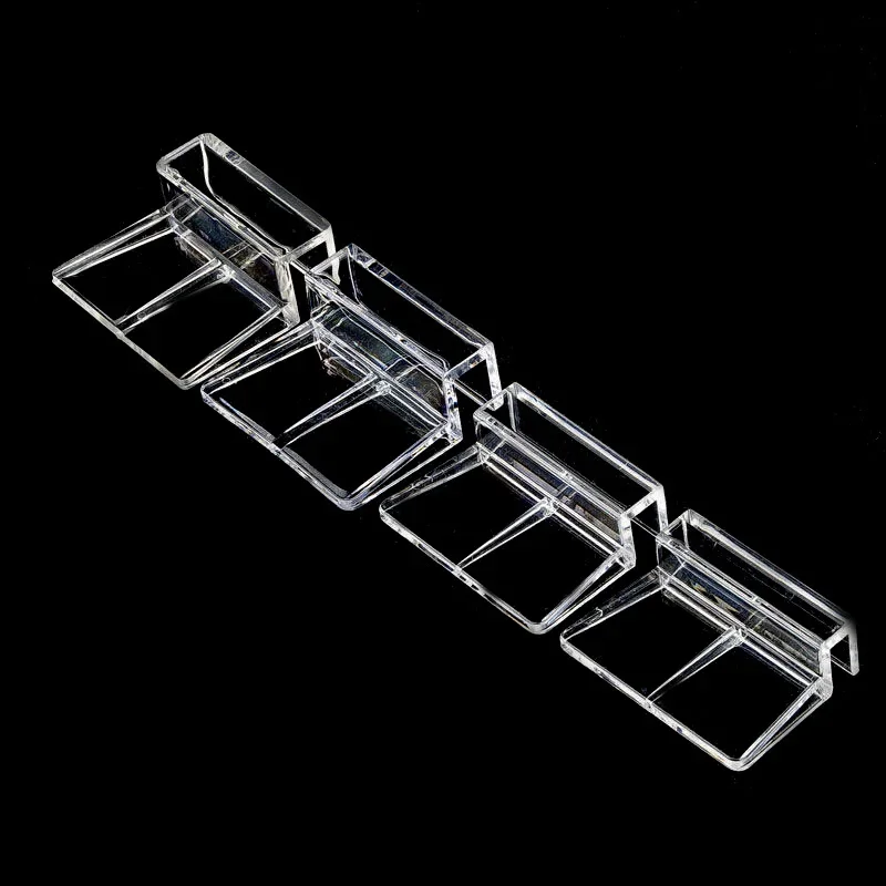 4 Stks/partij Clear Acryl Aquarium Deksel Cover Ondersteuning Holder Bracket Clip Aquarium Top Cover Bracket Aquarium Cap Ondersteuning Rack