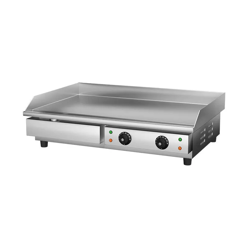 Commercial electric grill electric heating pancake machine thickened iron plate grilled squid equipment fried steak electric
