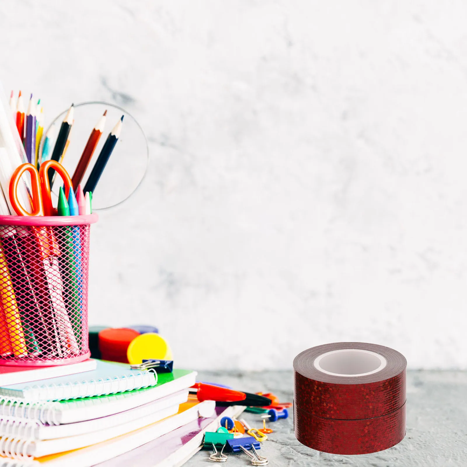 

2 Rolls Glitter Effect Duct Tape Heavy Duty Colored Repair Tape for Crafts Sealing Multi-Function Strong Adhesive Waterproof