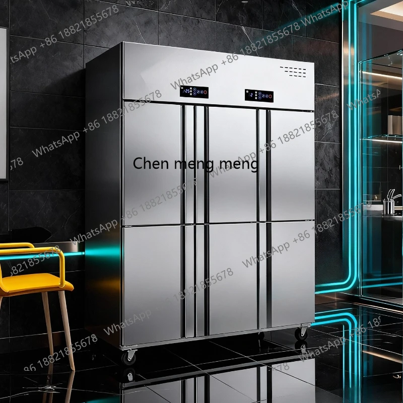 

refrigerator commercial refrigeration frozen fresh-keeping cabinet dual-purpose vertical six-door freezer large capacity