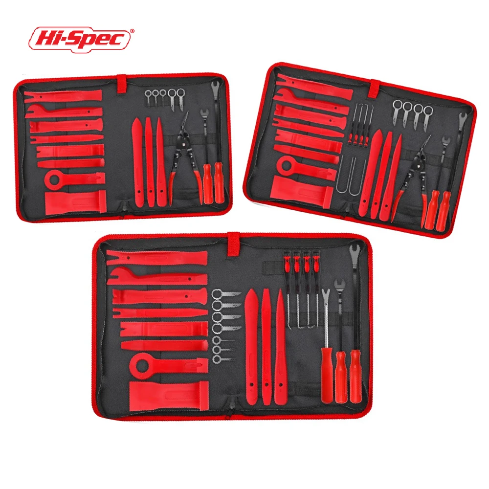 

Hi-Spec 25/33PC Car Interior Removal Tool Car Repair Disassembly Tool Kit DIY Tools Set Screwdriver Bits Hand Tool Sets