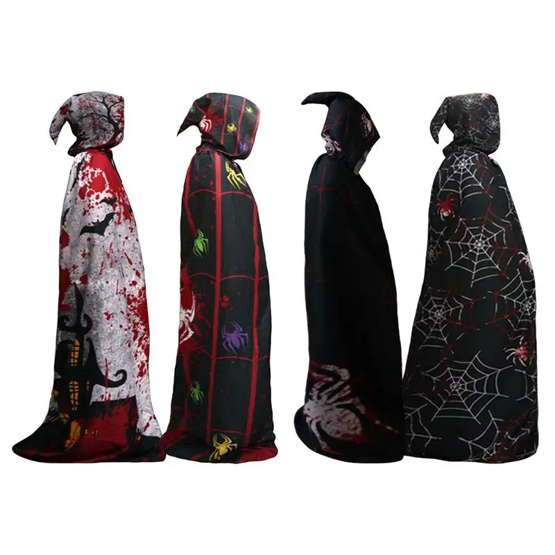 

Halloween Costume Cloak Cape Christmas Robe Hooded Cape Masquerade Cosplay Cape Halloween Ideas Dress Up Cosplay Costume supply