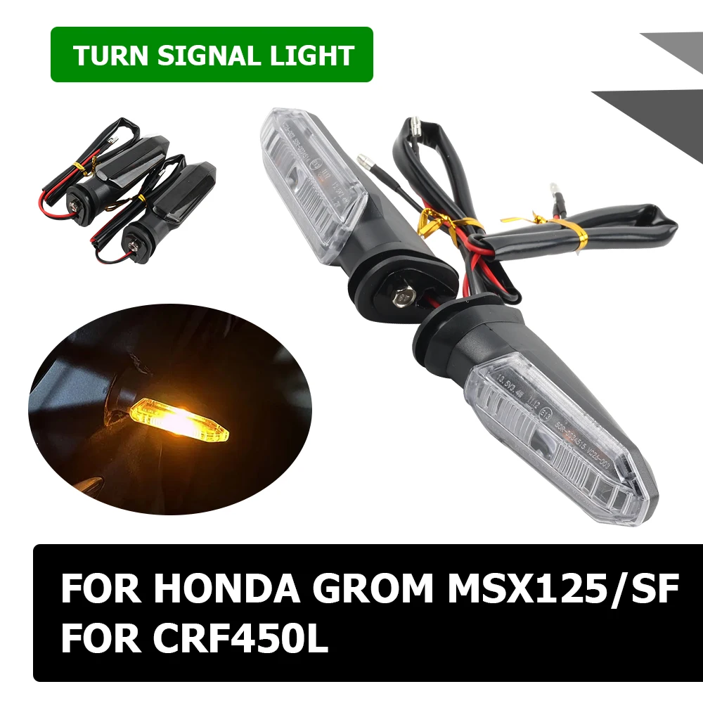 LED Flasher Turn Signal Light For HONDA CRF450L CRF 450 L CRF 450L GROM MSX125 MSX 125 SF 125SF Motorcycle Indicator Light Lamp 