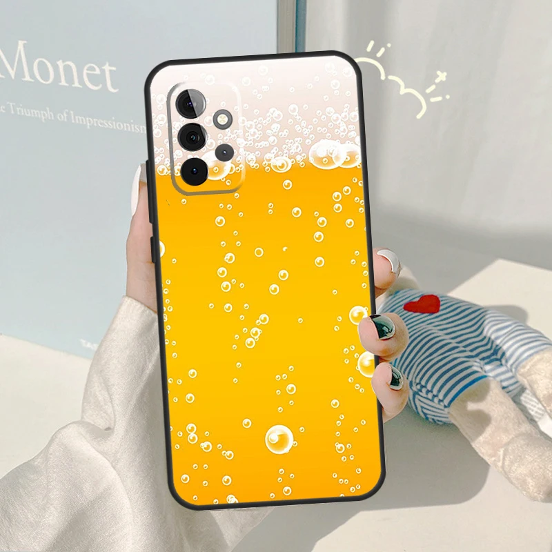 World Beers Alcohol Summer Bubble Case For Samsung Galaxy A51 A71 A52 A72 A12 A22 A32 A42 A50 A70 A21S A52S Phone Cover