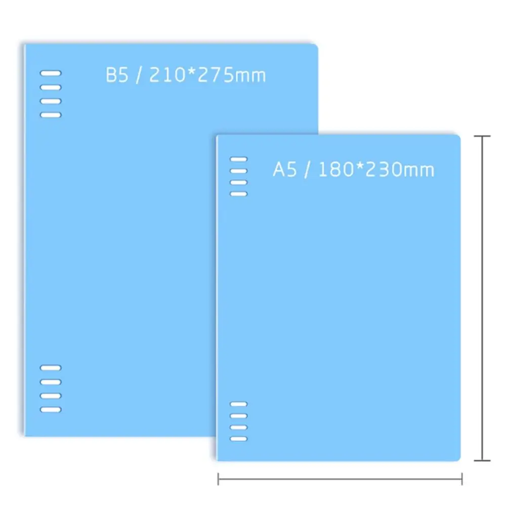 Simple Macaron Color Notebook A5/B5 Detachable Binder Book Horizontal Line Inner Page Diary Book Gift