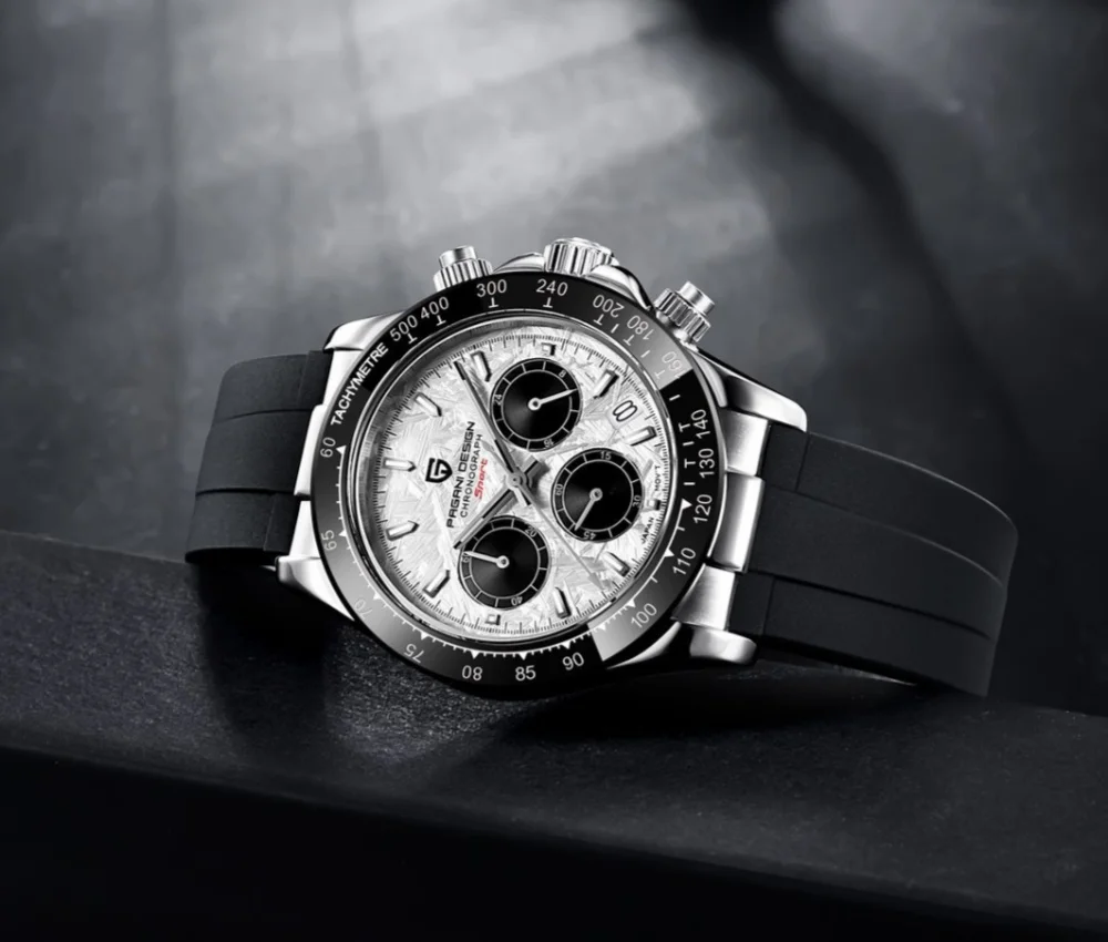 Original New PAGANI DESIGN PD-1664 / PD-1644 Japan VK63 Movt Quartz Wristwatches Sapphire Waterproof Chronograph Reloj Hombre