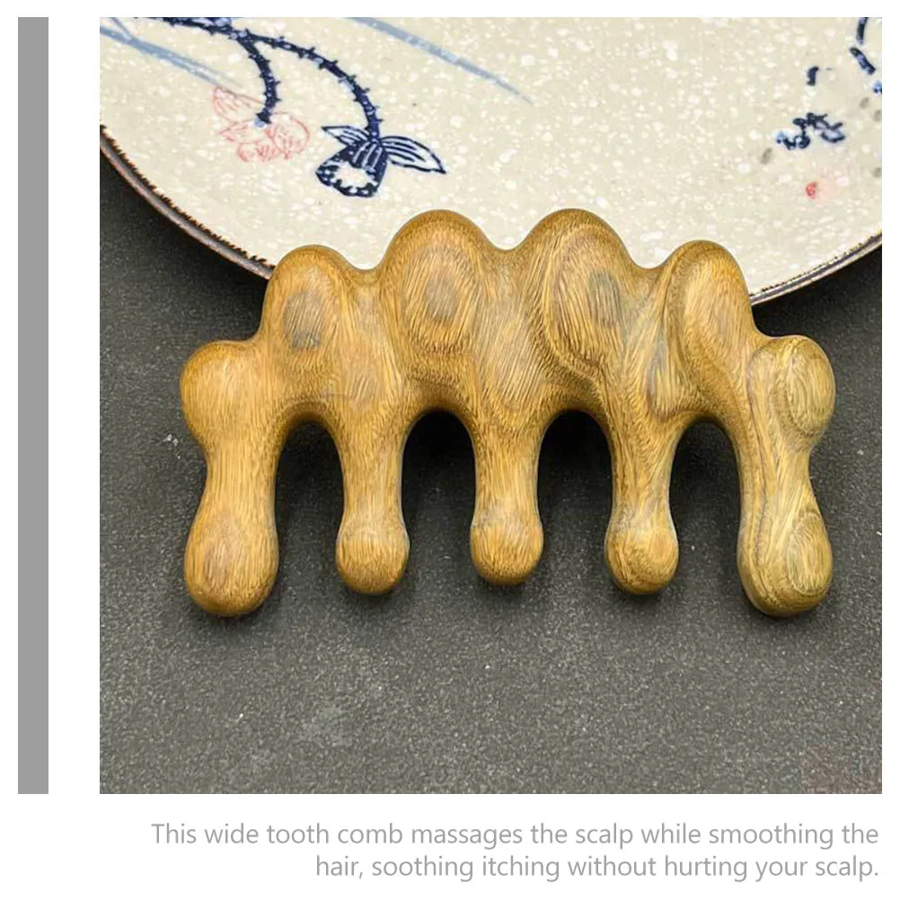 

Head Massage Comb Gua Sha Wide Tooth Anti-Static Scalp Caring Acupoint Massage Tool Stimulate Blood Circulation Relieve