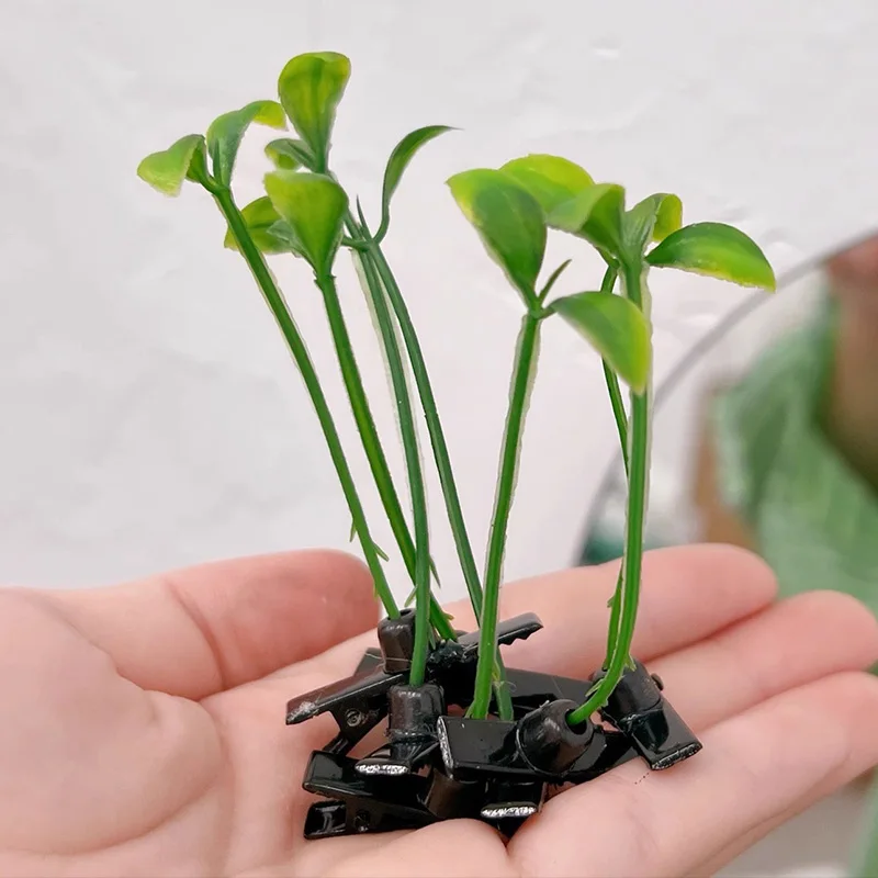Creative Funny Little Bean Sprouts Grass Hair Clips for Girls Fashion Green Grass Bean Sprout Hairpins Plant Hair Accessories