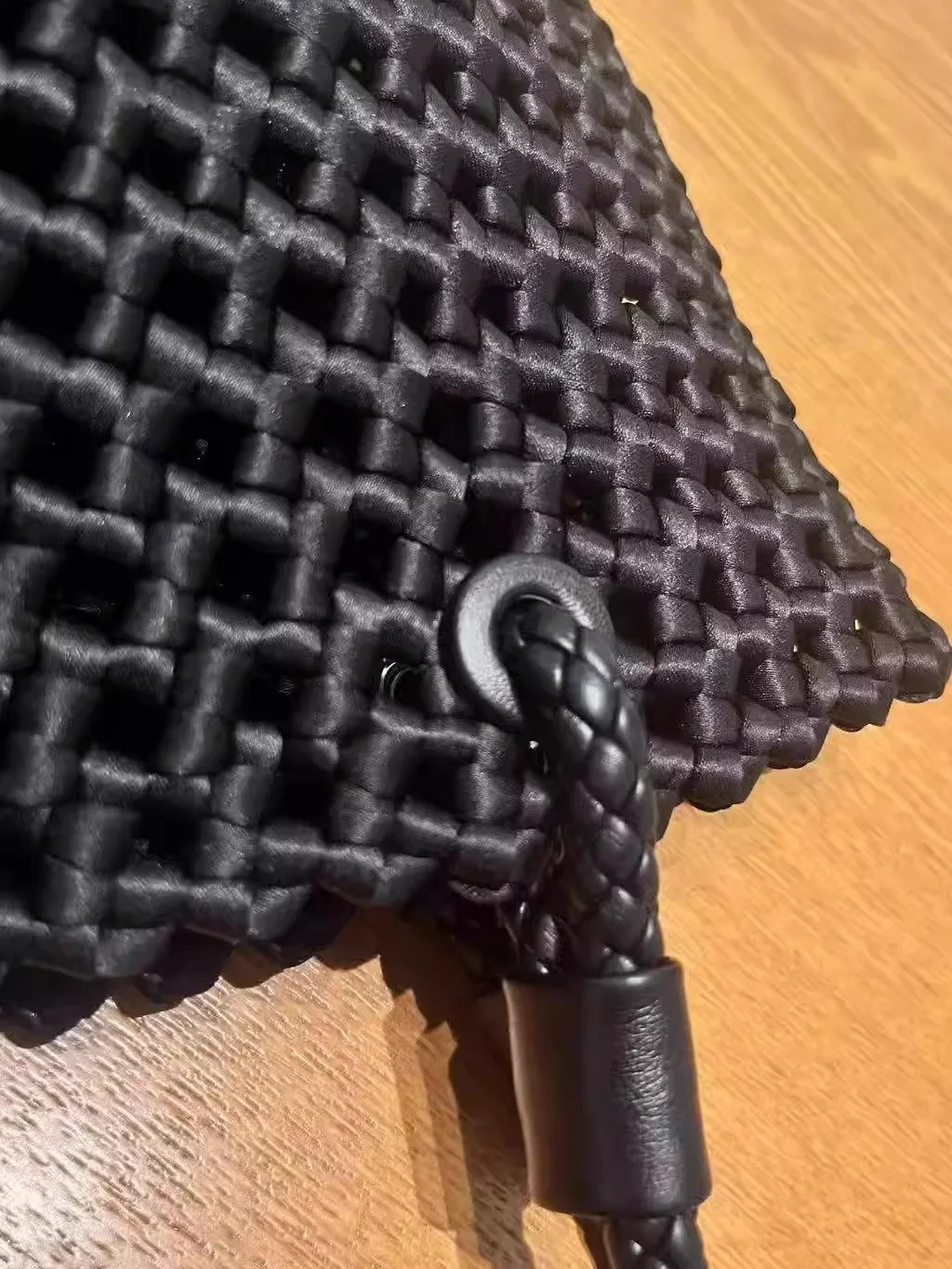 

Большая сумка-тоут ручной работы из натуральной кожи с полым узлом ветряной мельницы, сумка для матери и ребенка, однотонная, высококачественная, пригородная, Sle