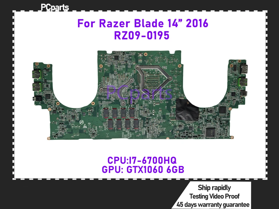バスケットボール Ryzen5 GTX1060 新品マザーボード PCparts Original RZ09-0195 For Razer Blade 14 2016 Laptop