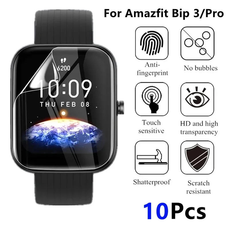 Per Huami Amazfit Bip 3 Bip3 Pro Smart Watch Morbido TPU Idrogel Pellicola Della Protezione Dello Schermo Per Amazfit Bip 3Pro Accessori non di vetro