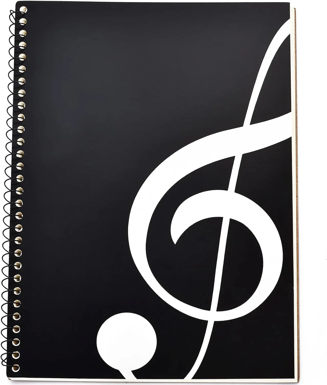 

100-Page Music Composition Notebook, 10.24x7.5 inch, Staff Paper for Songwriters