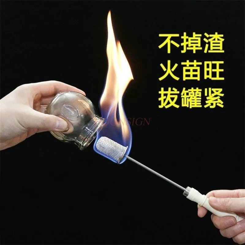 Special ignition tool for cupping and ignition rod, extended alcohol tool set, anti scalding torch