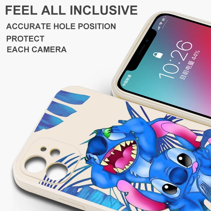 The Lilo Stitch Disney Phone Case For Huawei P50 P50E P40 P30 P20 PRO LITE 5G P Smart Z S 2021 Liquid Silicone Cover Carcasa