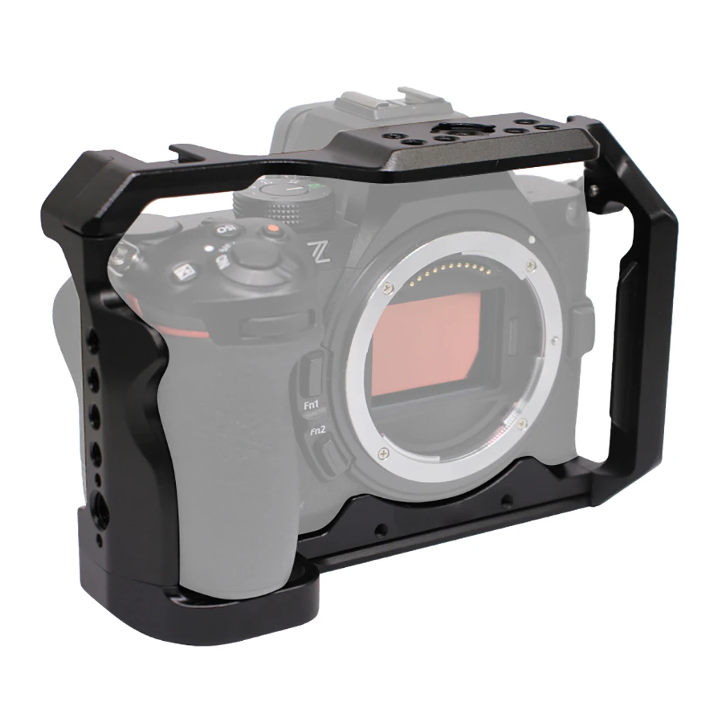 Kamerakäfig für Nikon Z6III / Z5II Z6II Z7II Z5 Z6 Z7 mit Kaltschuhhalterung 1/4 3/8 Zoll Locherweiterungsrahmen aus Aluminiumlegierung – Detail 7