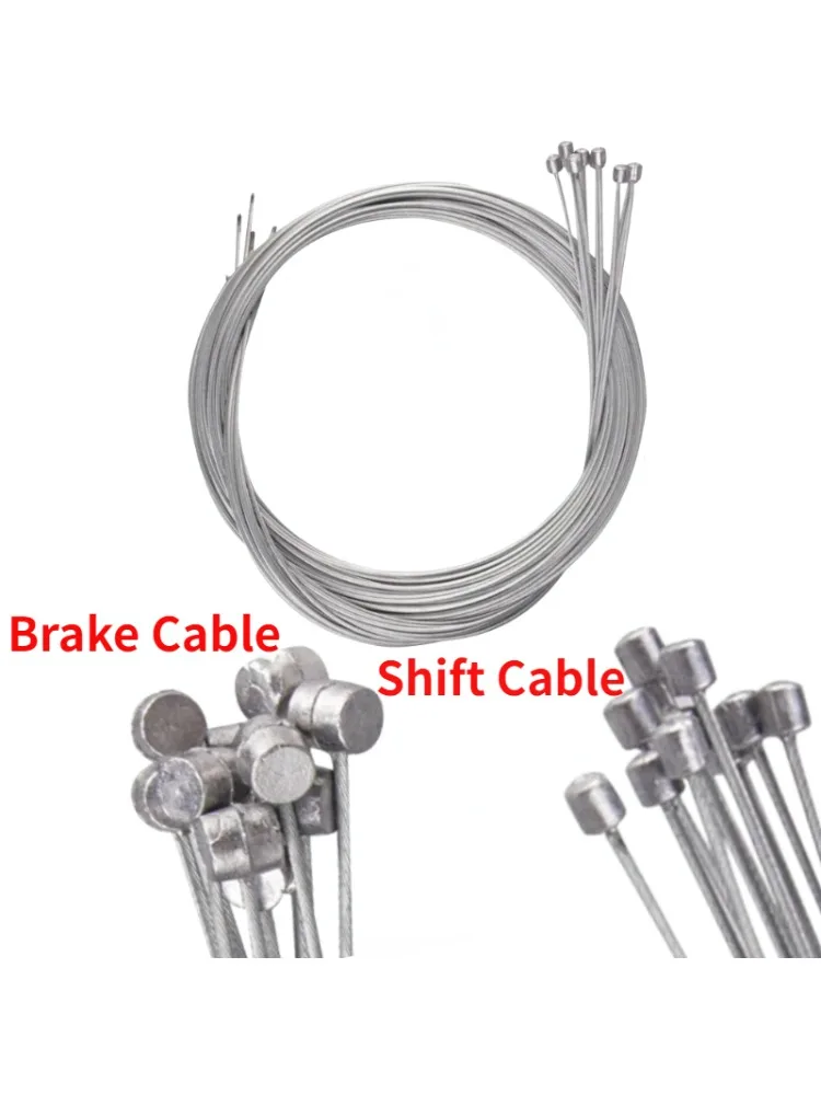 AliExpress NONE 5pcs 2M MTB Bicycle Brake Line Stainless Steel Bike Inner Shift Brake Cable Bicycle Speed Line Fixed Gear Inner Cable Line Wire