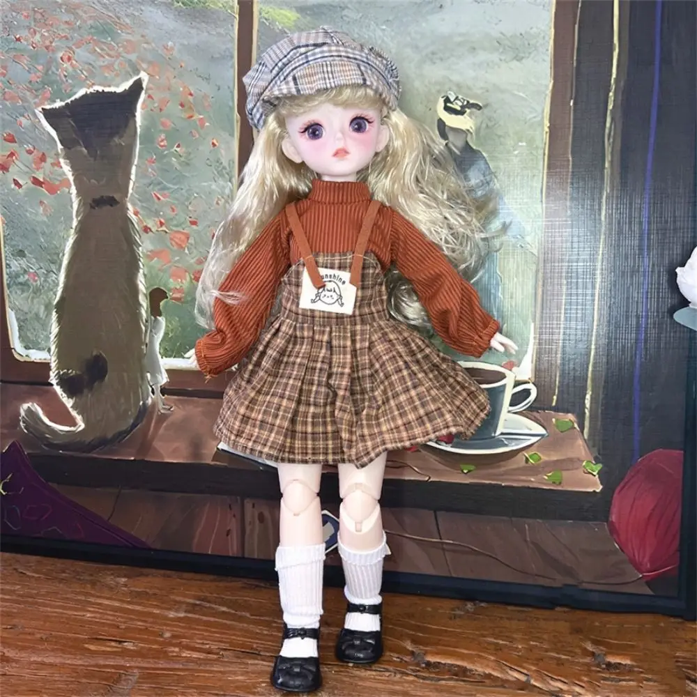 

1 Set 1/6 SD 30cm Bjd Doll with Clothes Long Hair Attractive Eyes Dress Up BJD Dolls Multi-style Anime Makeup Ball Joint Doll